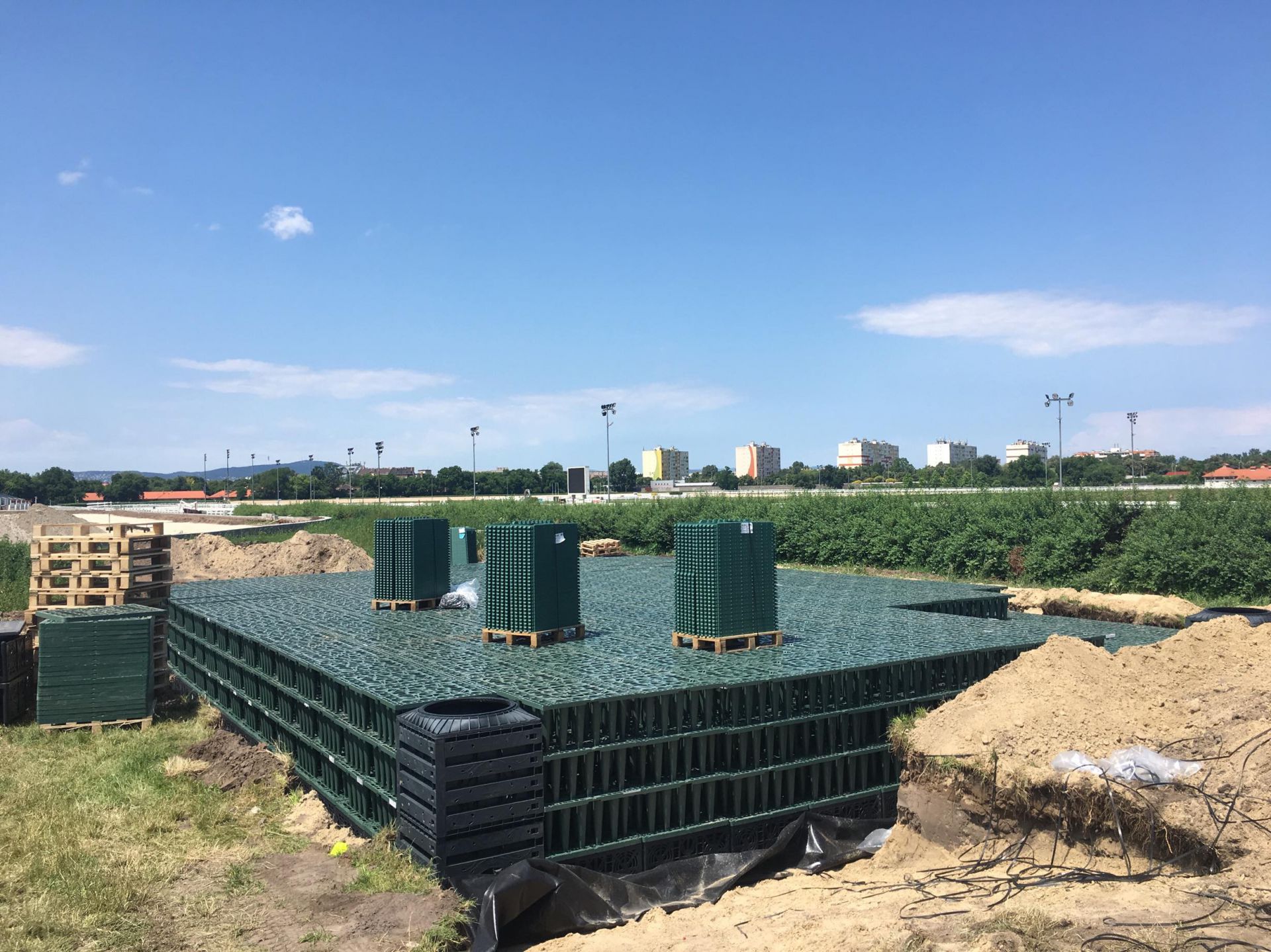 230m3 EcoBloc öntözővíz puffer