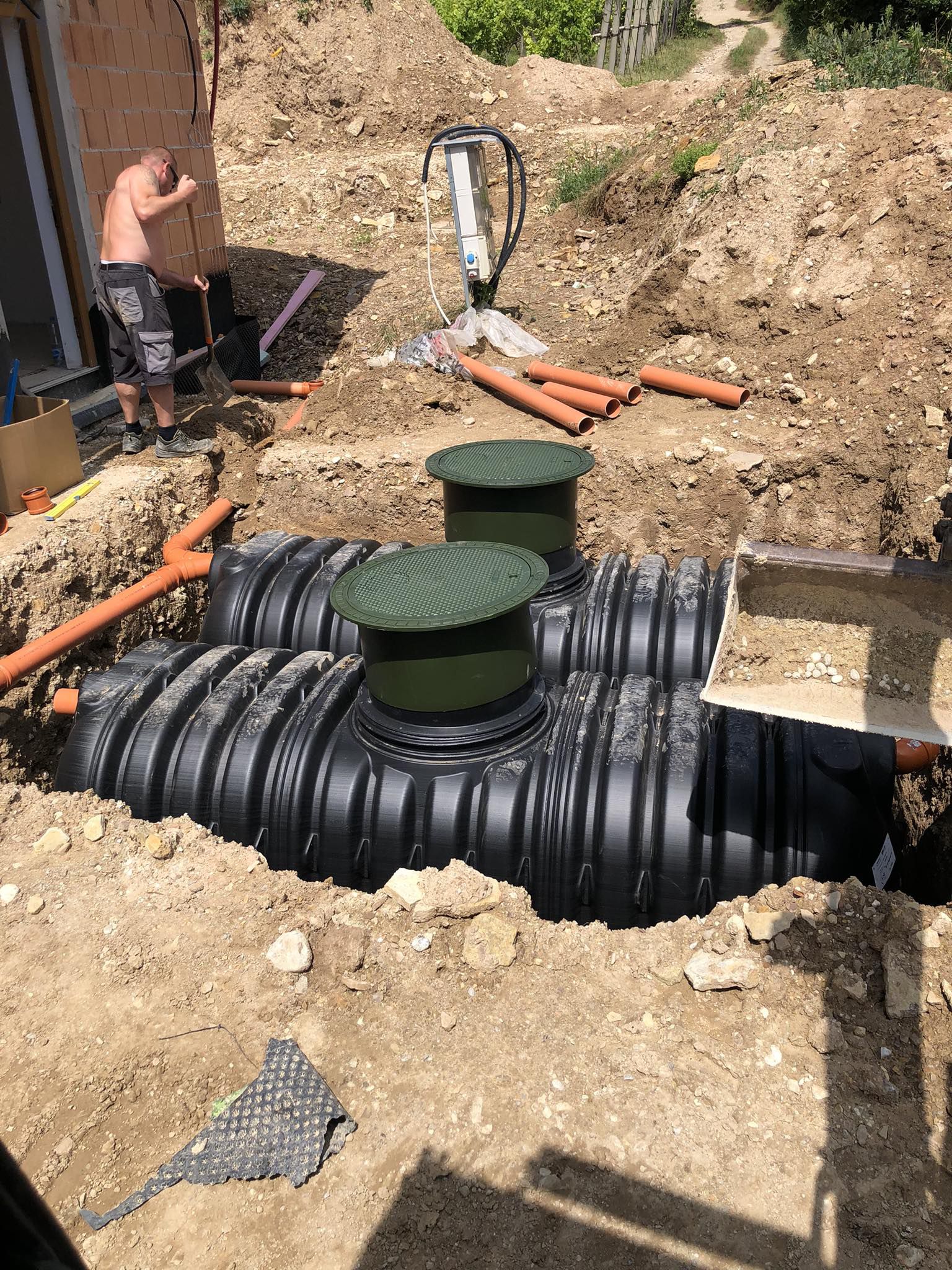 Rikutec AT122 2x4000L Anaerobix rendszer