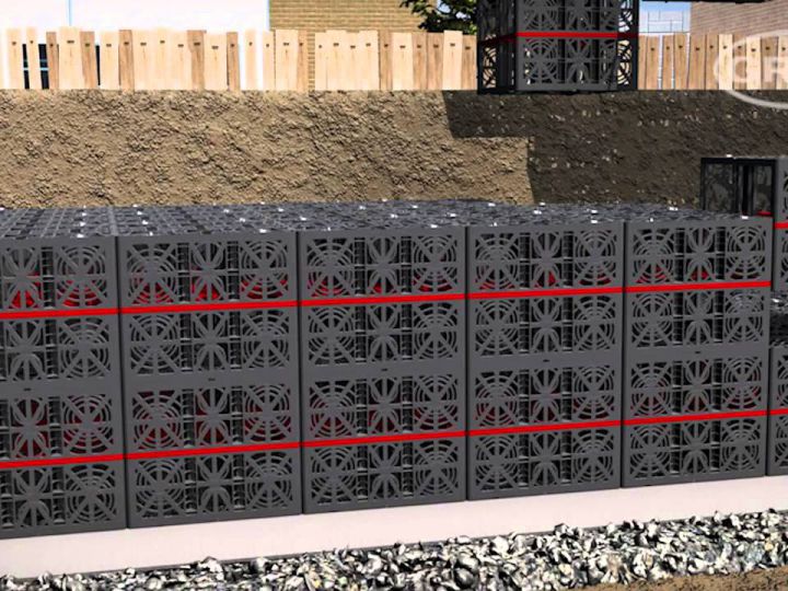 Graf EcoBlock szikkasztó blokk installáció